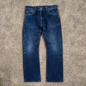 Levis 517 Jeans Mens 32x30 Blue Bootcut Mid Rise Western Denim